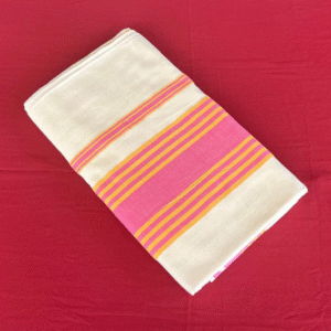 Handloom Kasavu Saree With Golden Border